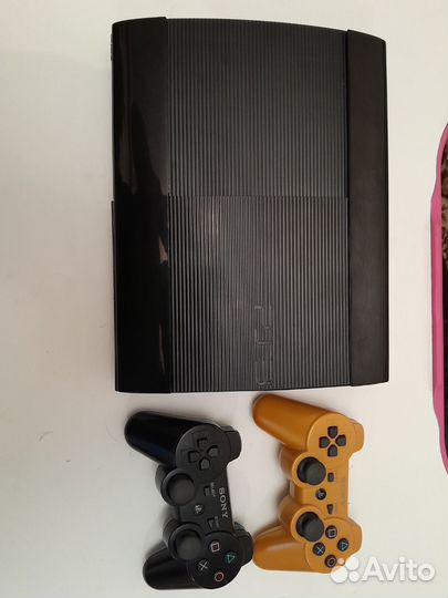 Sony PS3 super slim +500 игр+2 геймпада