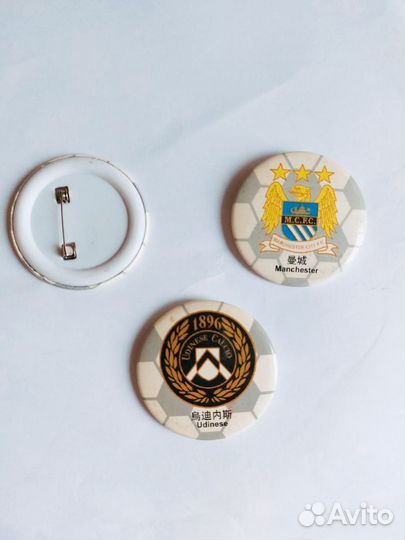 Футбольные значки. Ман сити, Удинезе, Ла лига