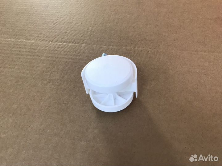 Колесо поворотное без тормоза D 50 мм,цвет белый