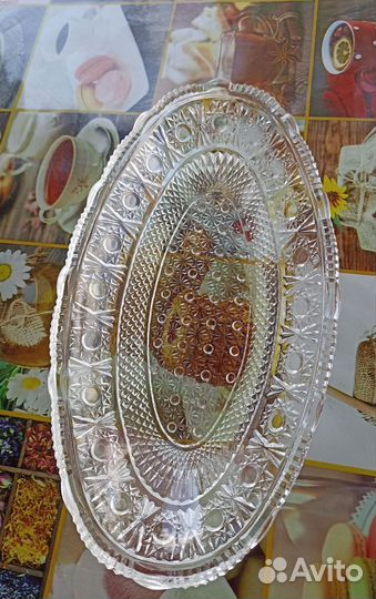 Хрустальная ладья СССР для селёдки под шубой