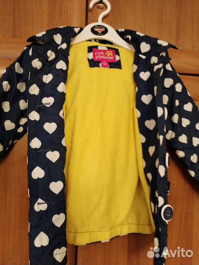 Куртка для девочки 86-92 с капюшоном