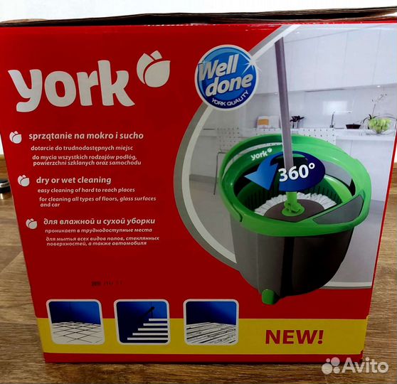 Ведро MOP + швабра 2в1 Польша