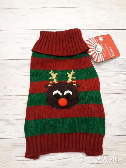 Новогодний свитер для собак и кошек, новый