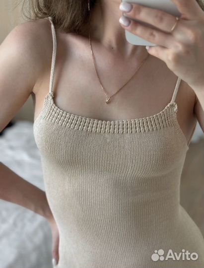 Платье летнее на бретельках