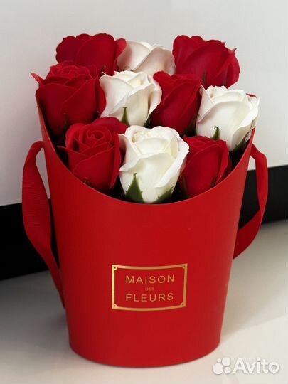 Букет из мыльных роз