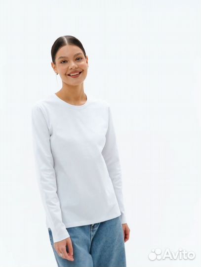Лонгслив женский 42 белый