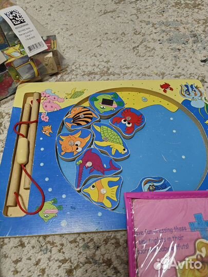 Досточки сегена, магнитная рыбалка, кубики и др