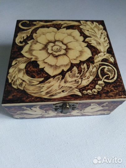 Шкатулка для украшений, фанера, новая