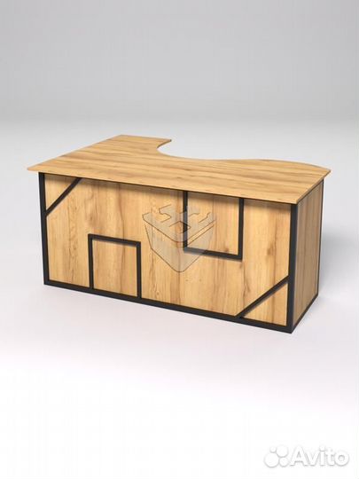 Стол эргономичный офисный сэ-12А (правосторонний)