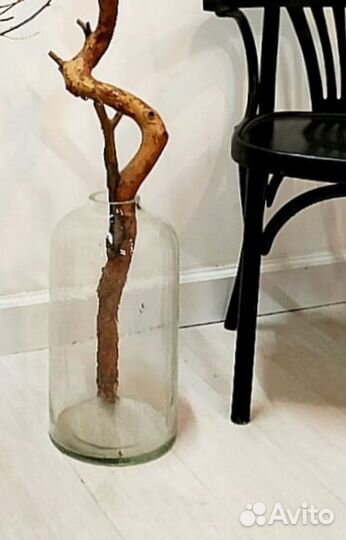 Бутыль ваза стеклянная большая 10л