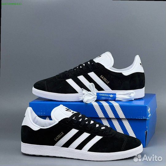 Кроссовки Adidas Gazelle Black (Арт.45094)