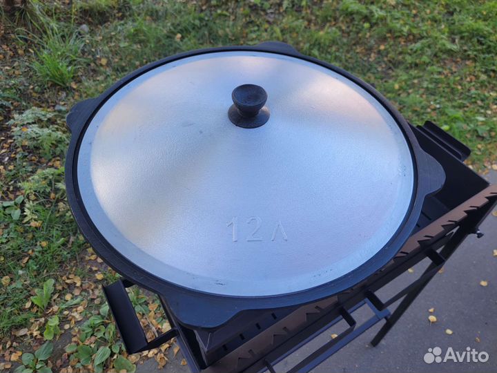 Казан чугунный 12 литров