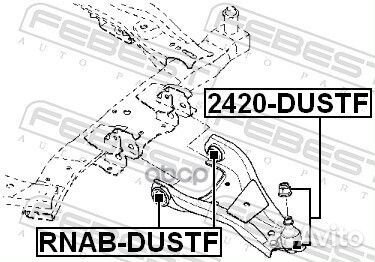 2420-dustf опора шаровая renault duster 2420DUS