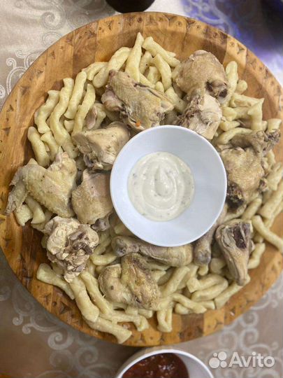 Деревянное блюдо ас-табак для бешбармака