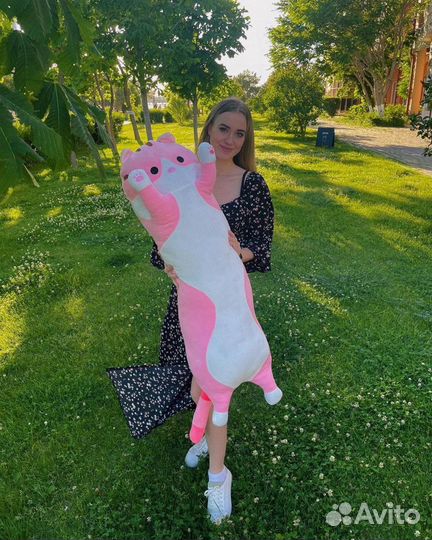 Кот батон мягкая игрушка подушка