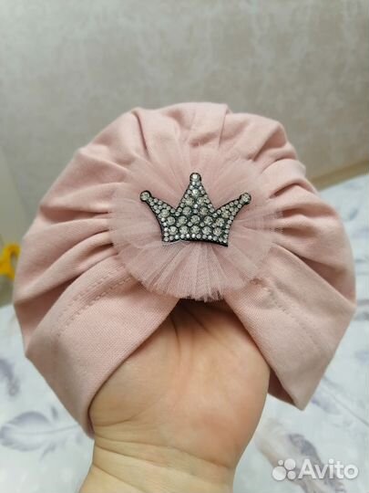 Шапка чалма для девочки