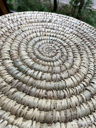 Hm home корзина плетеная низкая, окр. 46 см