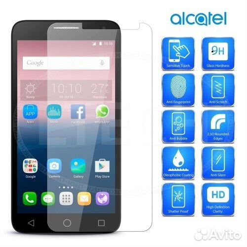 Защитное стекло к Alcatel Pixi 4 (OT5045D) 5,0