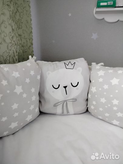 Бортики подушки в детскую кроватку