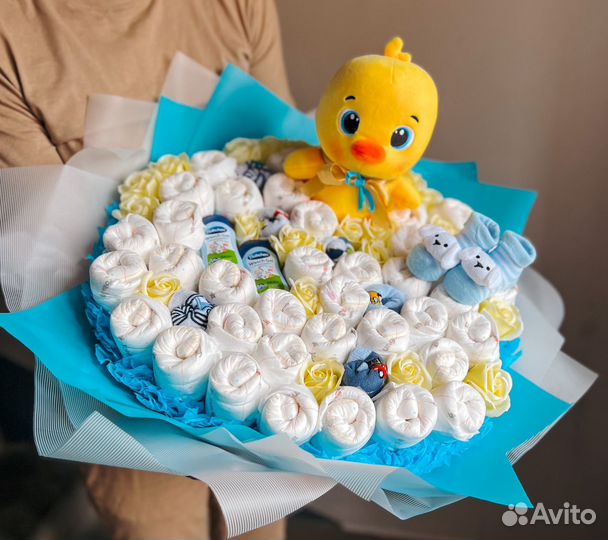 Букет из подгузников, подарок на выписку