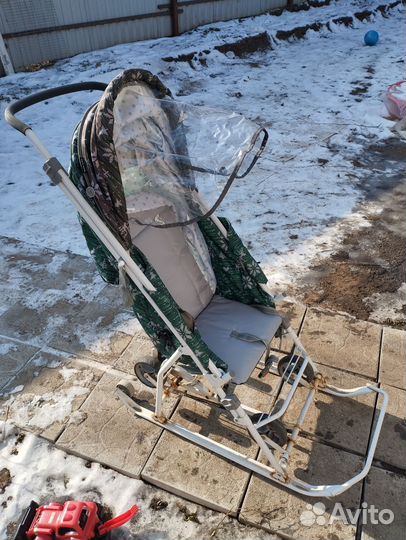 Детские санки коляска бу