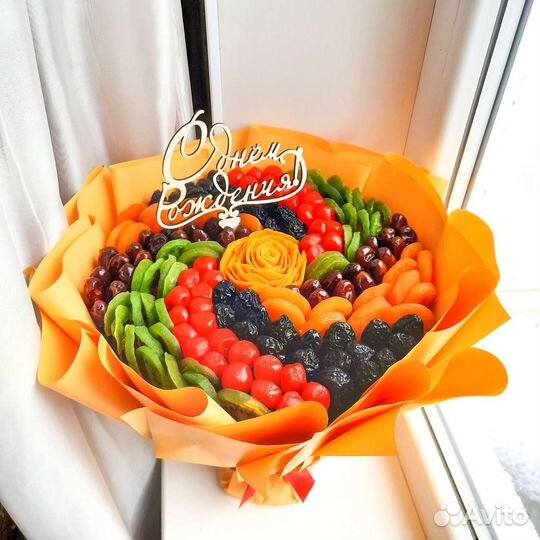 Съедобные букеты из сухофруктов