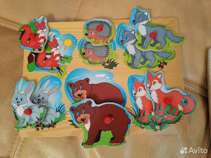 Деревянные паззлы для детей