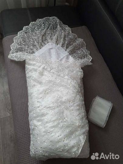 Конверт одеяло на выписку зима