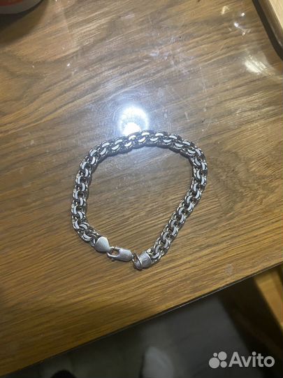 Серебренная цепь мужская