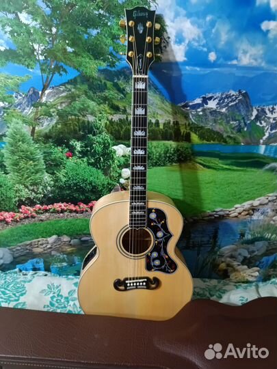 Акустическая гитара Gibson J200 tribute бу