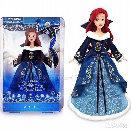 Кукла Disney Ariel Новогодняя
