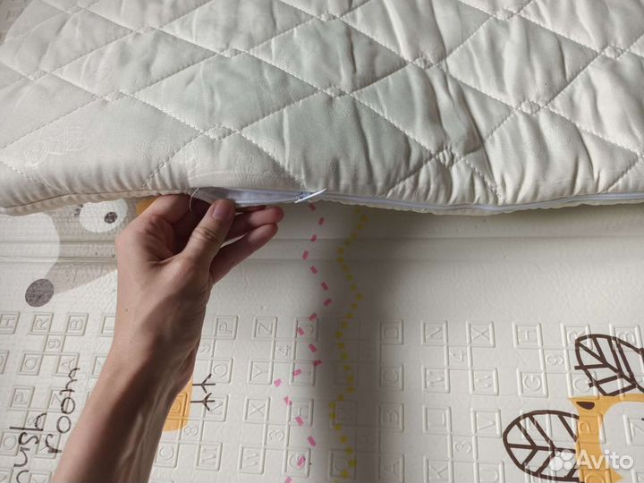 Матрас детский для коляски с наматрасником