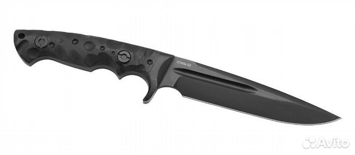 Нож нокс Ягуар-М сталь D2 Чёрный