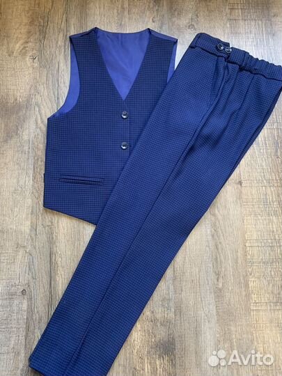 Брючный костюм тройка для мальчика рост 116-122
