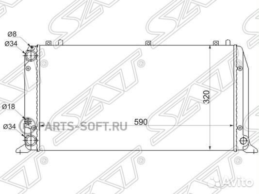 Ауди 80 100 радиатор охлаждения