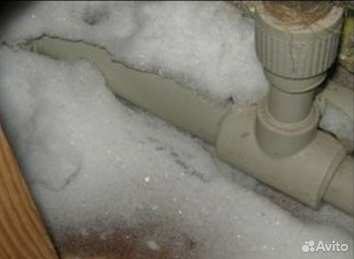 Разморозка труб, отогрев труб, канализации