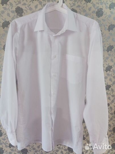 Рубашка белая свободная 158-164