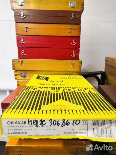 Электроды по нержавейке esab 61.35