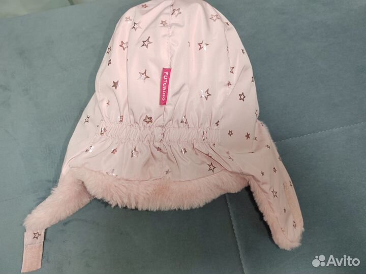 Шапка ушанка для девочки 46-50