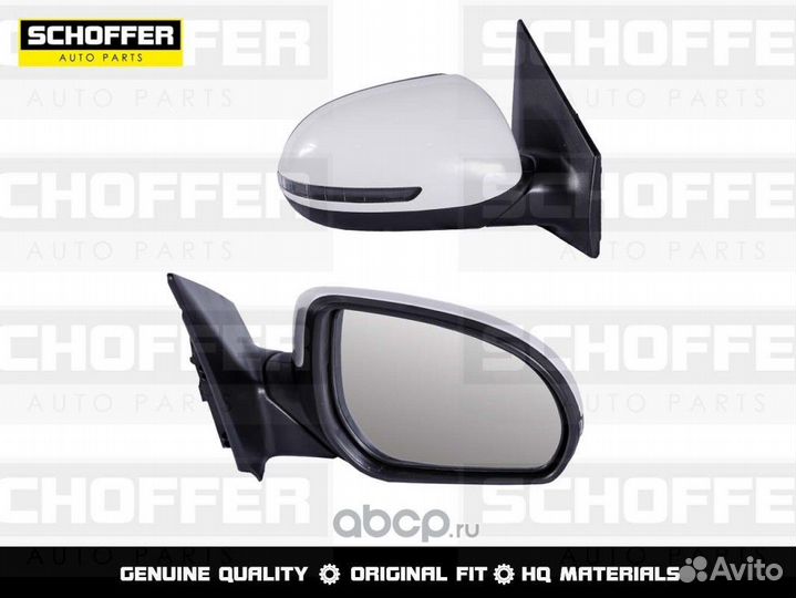 Зеркало правое Kia Rio 3 (с повторителем)