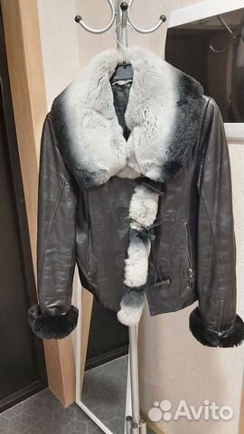 Куртка кожаная женская 44 46 натуральная объявление продам