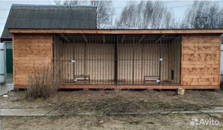 Вольер для собак+хозблок утепленный