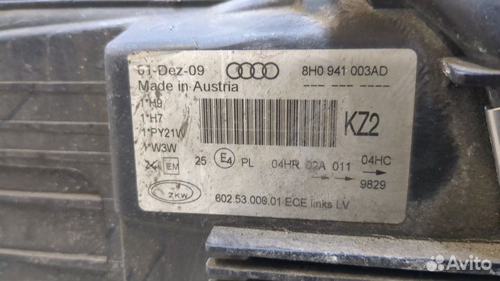 Фара (передняя) Audi A4 (B6), 2003