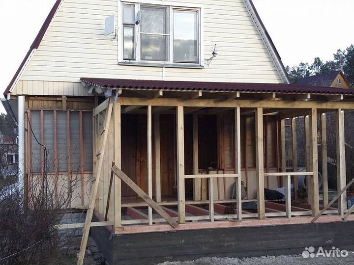 Строительство террас, веранд, беседок, пристроек