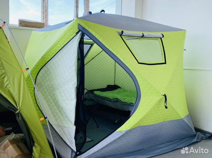Палатка куб зимняя-летняя мобильная походная баня