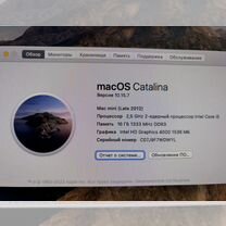 Mac Mini Late 2012 i5/16gb/512 ssd