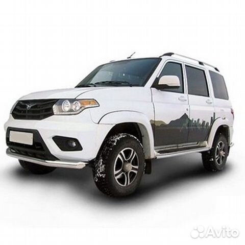 Защита переднего бампера UAZ patriot (2014)
