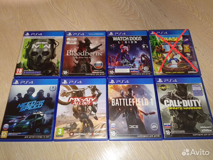 Игры диски PS4