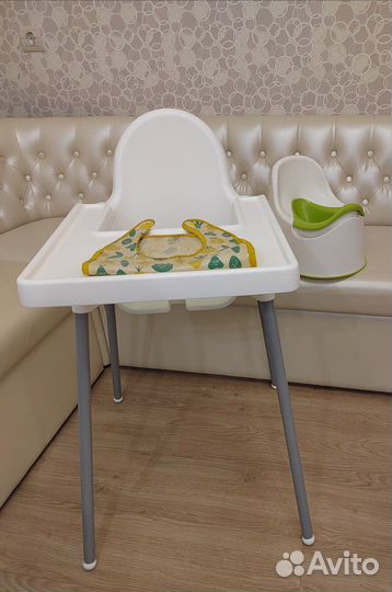 Стульчик для кормления IKEA +горшок IKEA