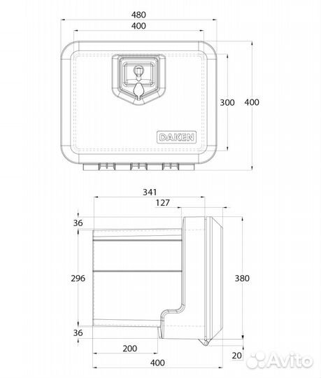 Инструментальный ящик Daken Welvet 38 литров